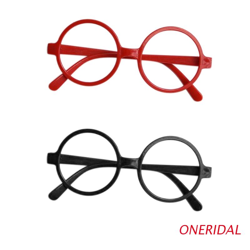 Mắt Kính Gọng Tròn Bằng Nhựa Phong Cách Vintage Thời Trang Cho Bé