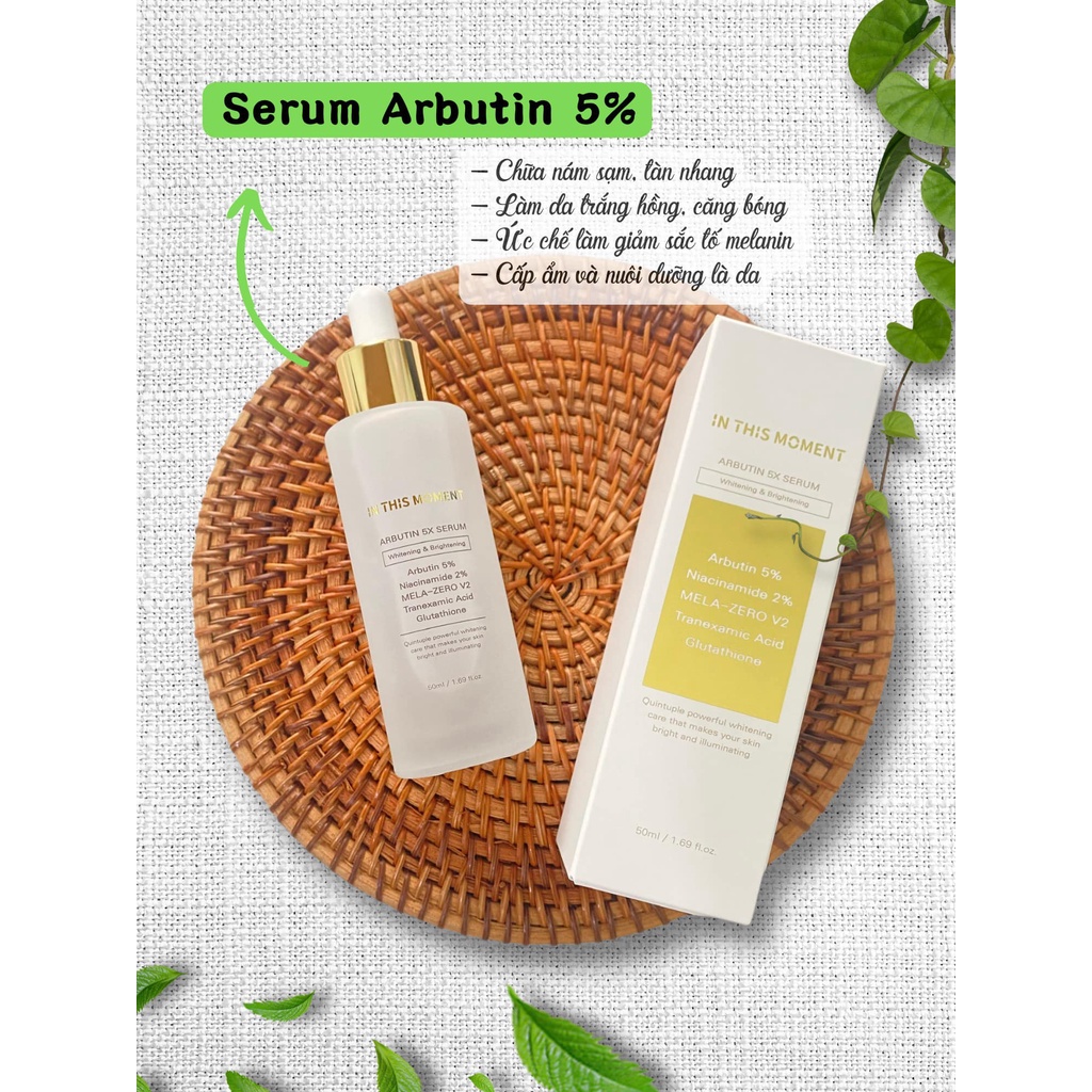 Serum Arbutin 5% trắng da, nám sạm 50ml