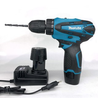 Máy khoan pin cầm tay Makita 12V - Máy khoan bắt vít cầm tay - Tặng Mũi Khoan bảo hành 6 tháng