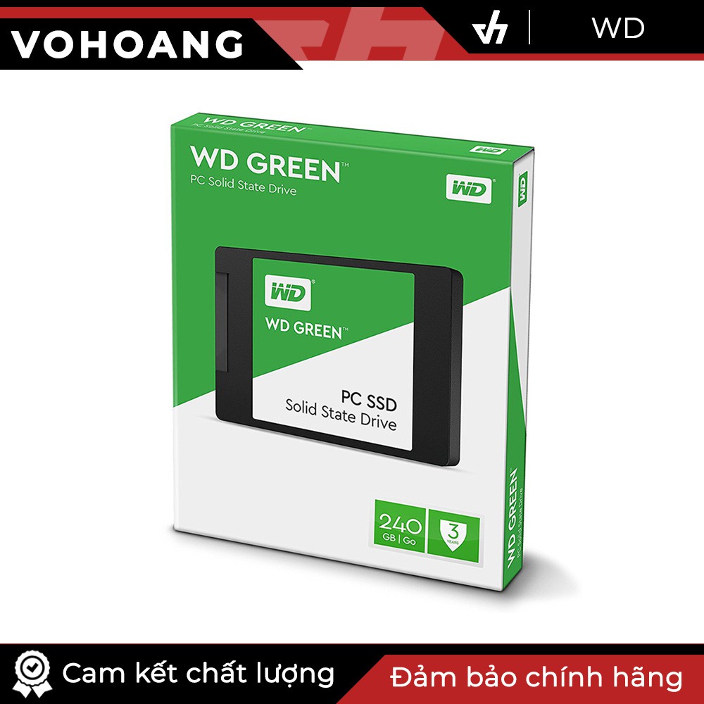 SSD 240GB WD Green - Ổ cứng thể rắn chính hãng, tốc độ cao, bảo hành 3 năm