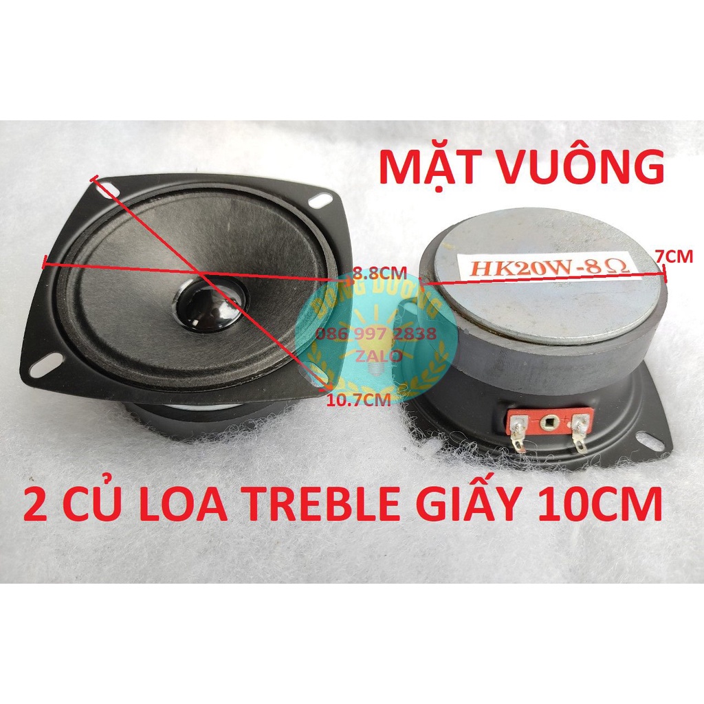 LOA TREBLE CAO CẤP HK VUÔNG 10CM - GIÁ 2 CÁI