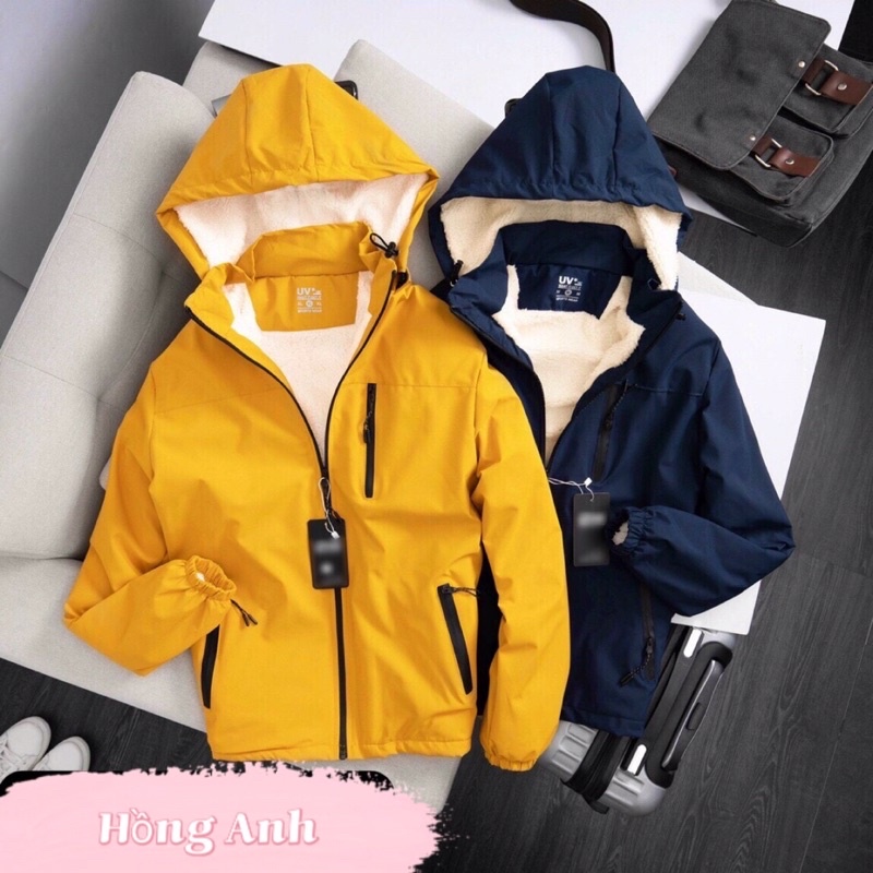 ÁO GIÓ UV TRÁNG BẠC LÓT LÔNG CHỐNG NƯỚC 😍🥰🥰💯