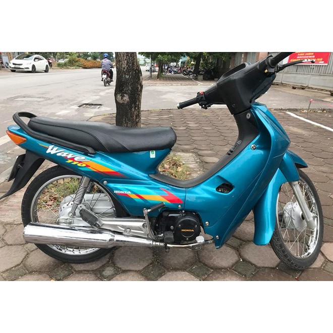 Bộ vỏ nhựa xe Wave Thái -Màu Xanh Da  - G2928