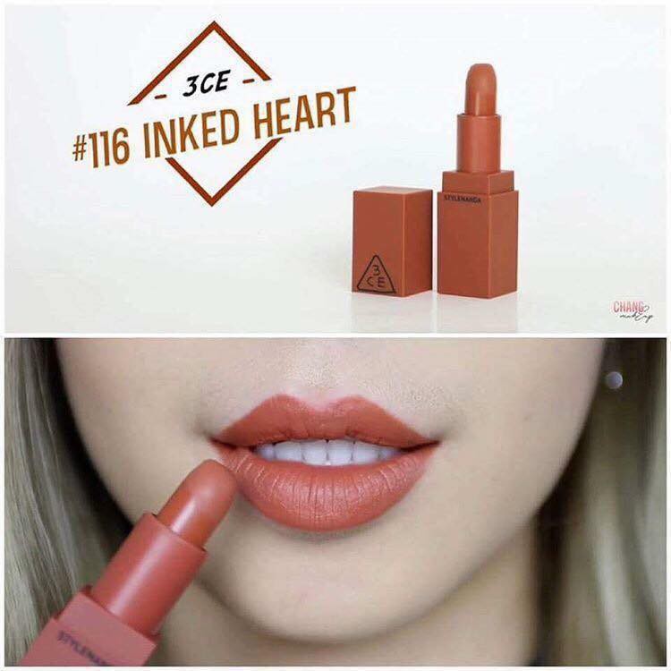 Son 3CE MOOD RECIPE màu 116 INKED HEART | BigBuy360 - bigbuy360.vn