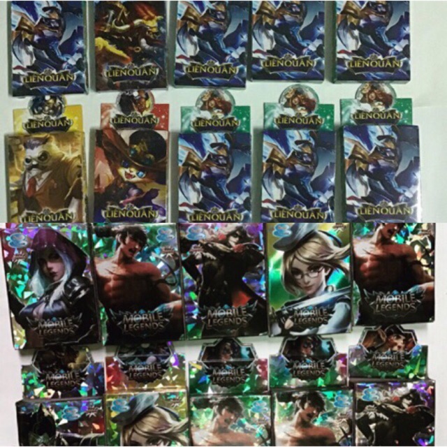Combo 10 bộ bài liên quân mobile legends (25 lá/ mỗi bộ)