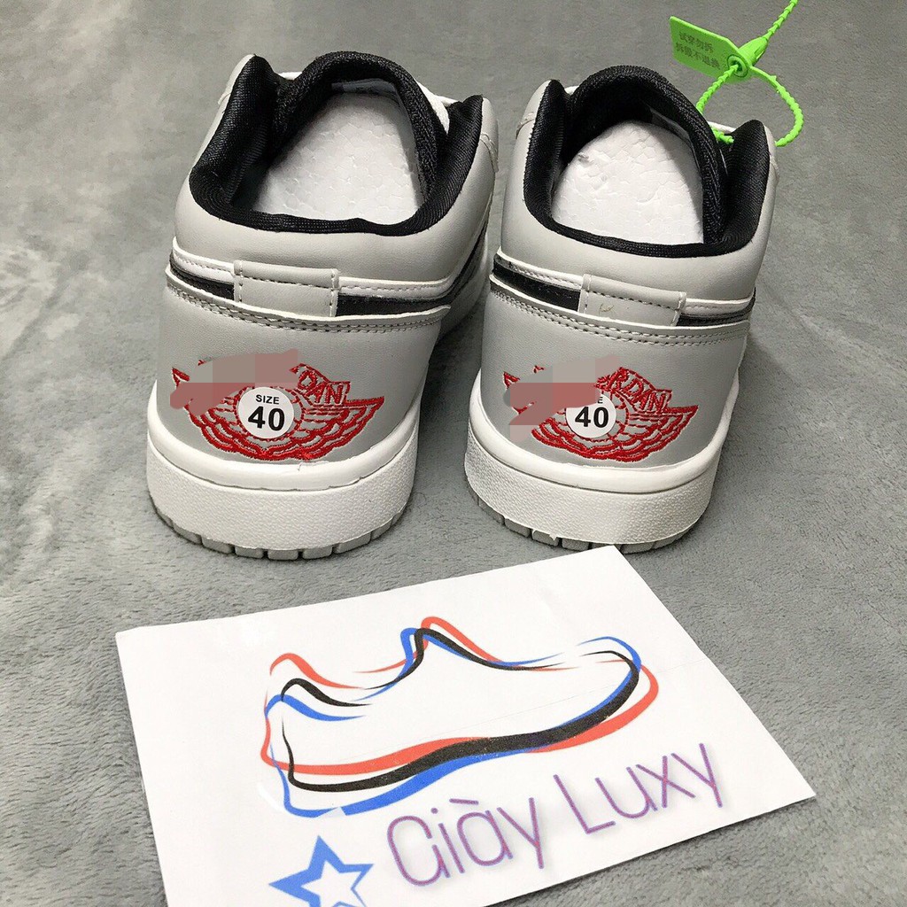 Giày Thể Thao Sneaker Nam\Nữ Xám Trắng Cổ Thấp, Cao Cấp - NJT1 | BigBuy360 - bigbuy360.vn