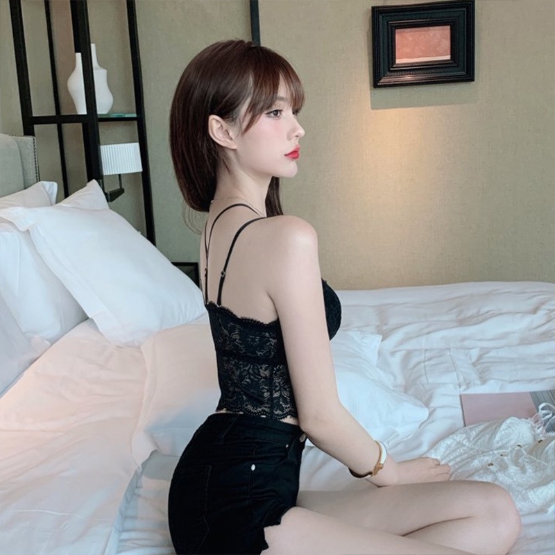 Áo bra ren hoa Eba Bra 4 khuy cài trước sexy quyến rũ mút có thể tháo rời - 9965