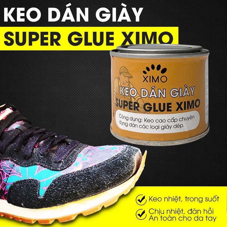 Keo Dán Giày Nhiệt Siêu Dính Cao Cấp, Chống Nước Tốt Super Glue XIMO