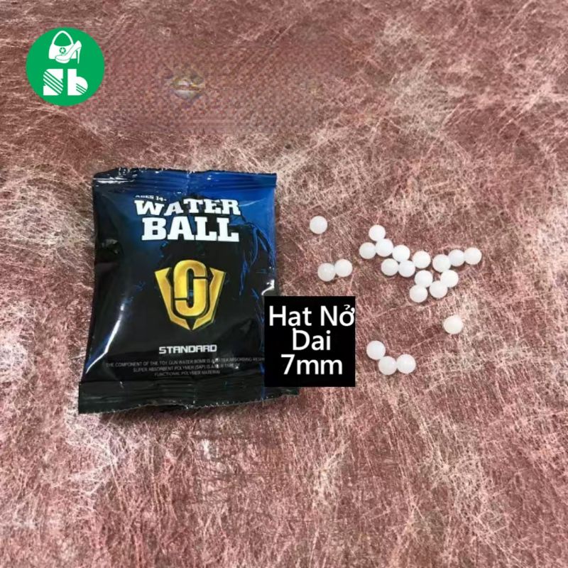 Gói 10.000 viên Hạt Nở Trang Trí Nhà Cửa cao cấp WATERBALL  7mm - 8mm màu trắng