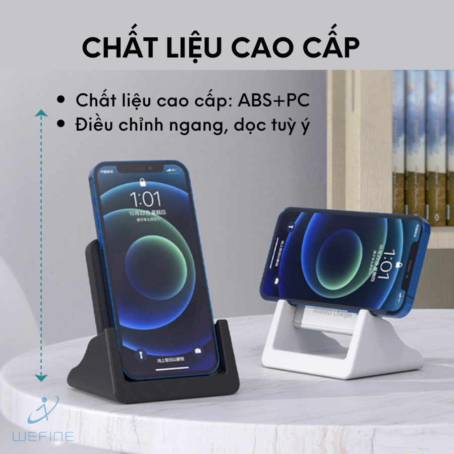 ĐẾ SẠC NHANH KHÔNG DÂY 10W, 15W HÌNH VUÔNG THÔNG MINH CHO SAMSUNG IP X TRỞ LÊN