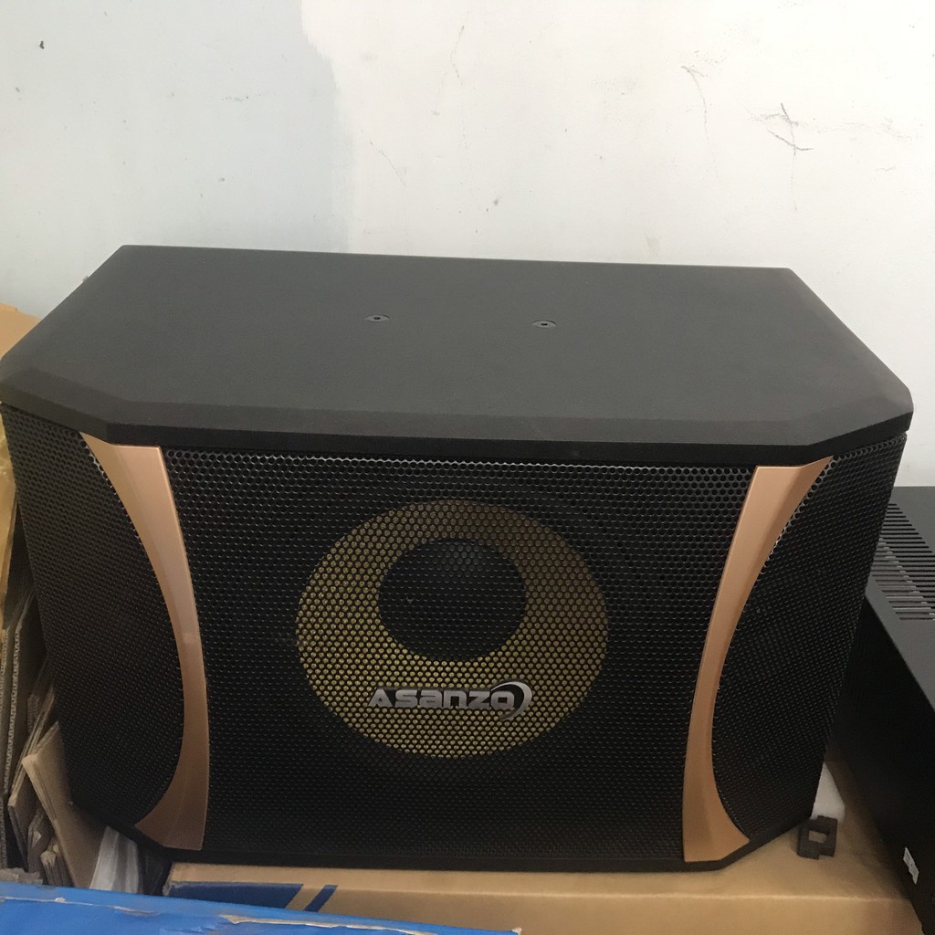 Combo Âm li ASG630B Công Suất 620W có Bluetooth và Loa AK412S Asanzo Công suất 500W Bass 25 cm