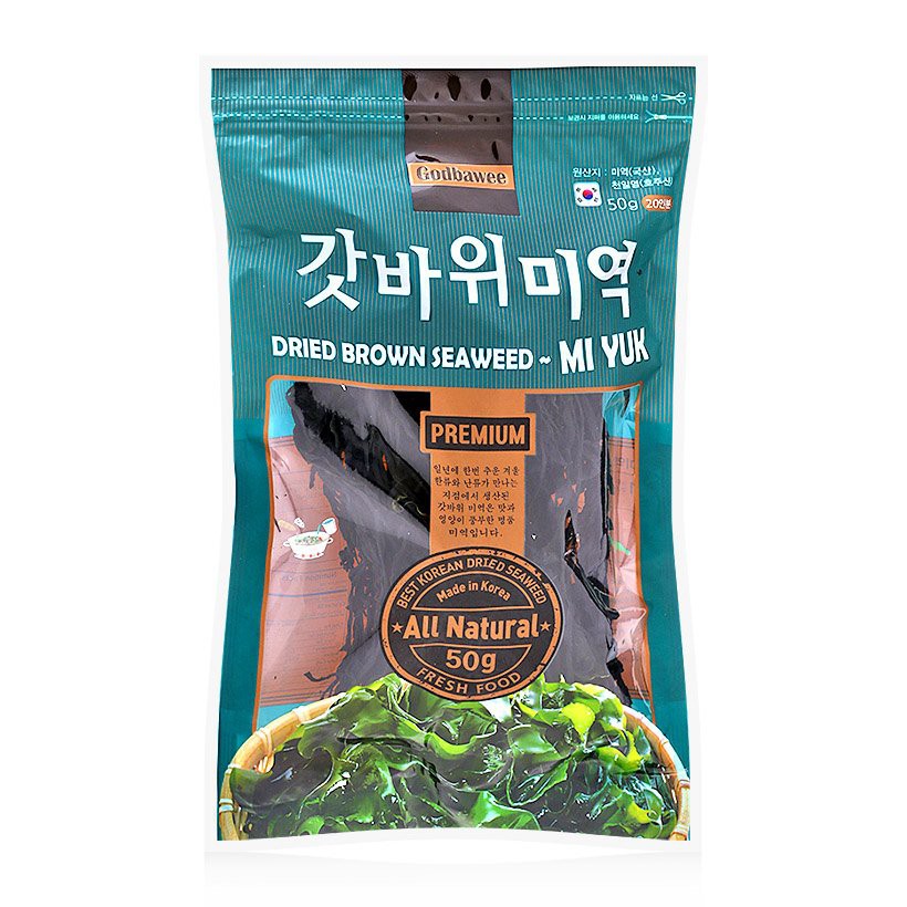 Rong Biển Godbawee Dried Brown Seaweed Mi Yuk 50g