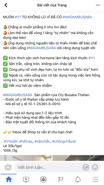 VIÊN UỐNG MADAM BUSABA ( cam kết chuẩn thái) | BigBuy360 - bigbuy360.vn