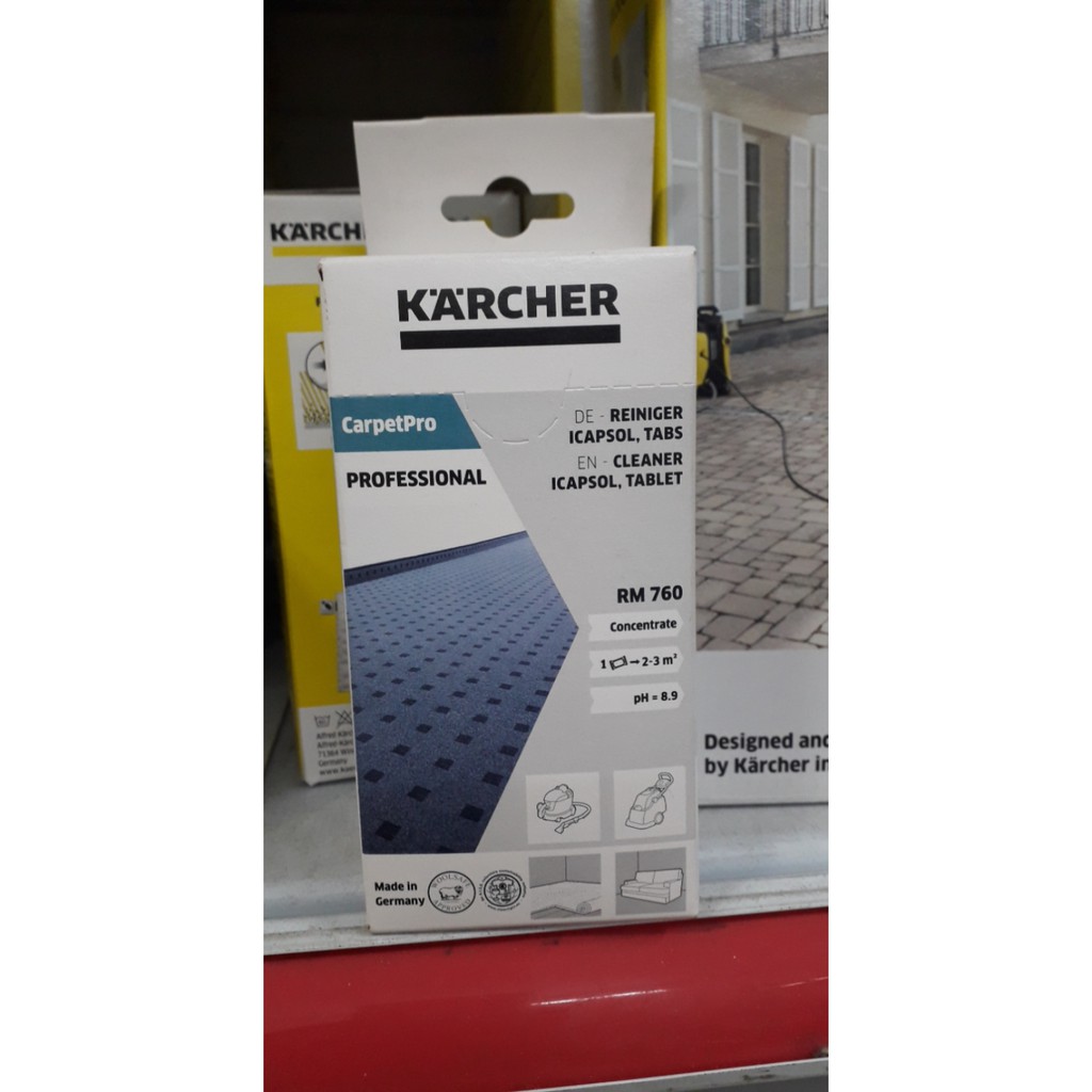 Hóa chất giặt thảm dạng viên ít bọt Karcher RM 760 Tablet 16 tabs (6.295-850.0)
