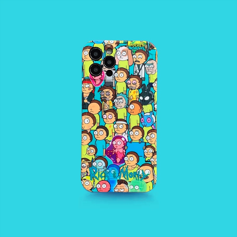Ốp Điện Thoại Hình Rick Và Morty Cho iPhone 13 Pro MAX / 7/8 Plus / X / XR / XS MAX / 11/12/11 Pro MAX / SE2
