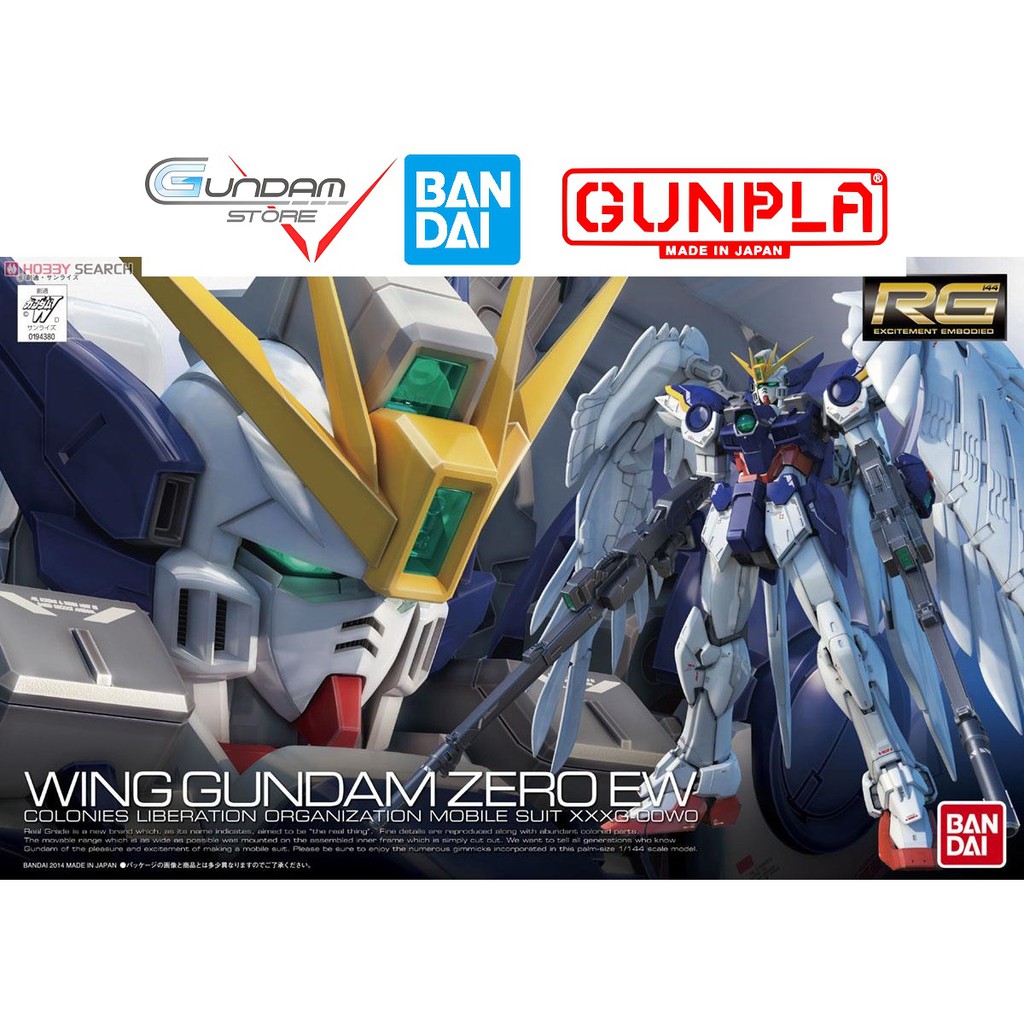 Gundam Bandai Rg Wing Zero Custom EW 1/144 Mô Hình Đồ Chơi Lắp Ráp Anime Nhật