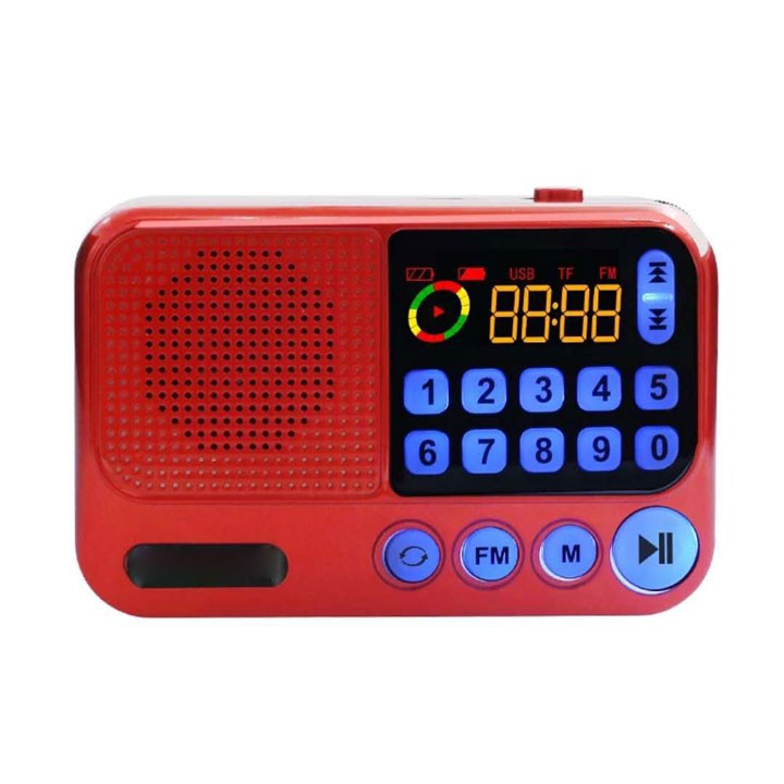 Đài radio kiêm loa nghe nhạc mini S99 hỗ trợ thẻ nhớ, usb, jack 3.5