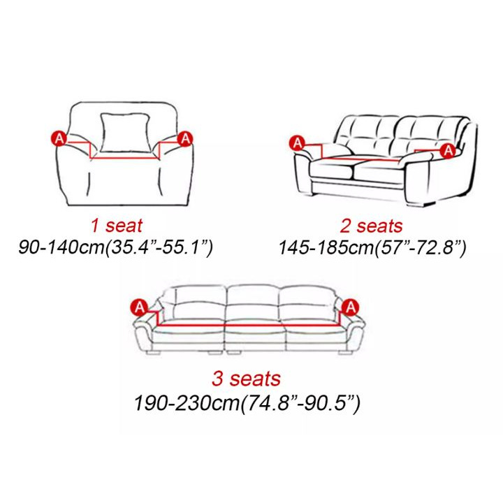 Bọc Ghế Sofa Co Giãn Vải Thun 1/2/3 Thoải Mái Bọc Ghế Bành Chống Trượt
