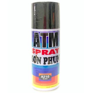 Sơn phun Sơn Xịt Màu Đen ATM, TV A210 ( Màu Đen Bóng)