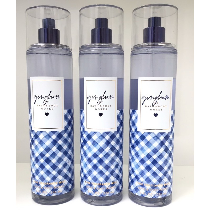 𝘽𝘼𝙈𝘽𝙄  Xịt thơm GINGHAM Mist Bath &amp; Body Works- Body Mist Gingham