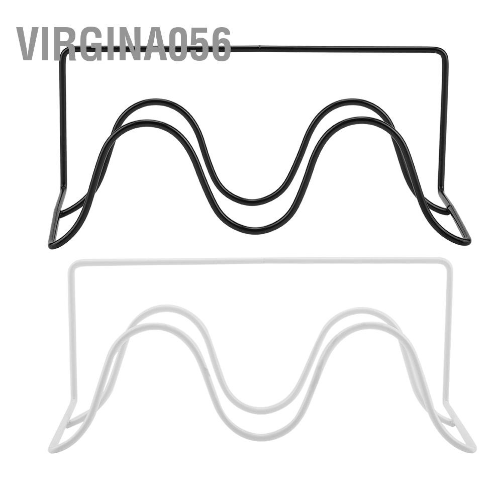 Virgina056 Double Layer Shoes Rack Hanger Shelf Holder Wall Mounted