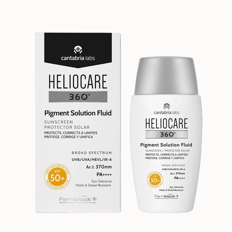 Kem chống nắng Heliocare Pigment Solution Fluid SPF 50+ hiệu chỉnh sắc tố trên da