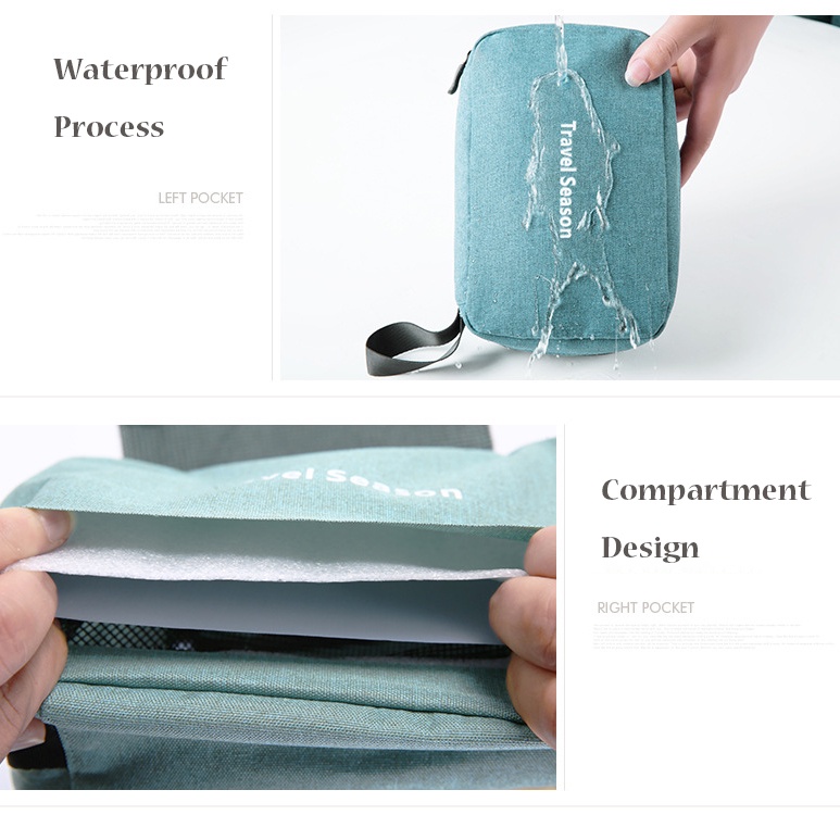 Cationic Túi Đựng Mỹ Phẩm Cỡ Lớn Có Móc Treo Tiện Dụng Cho Nam Và Nữ HSU