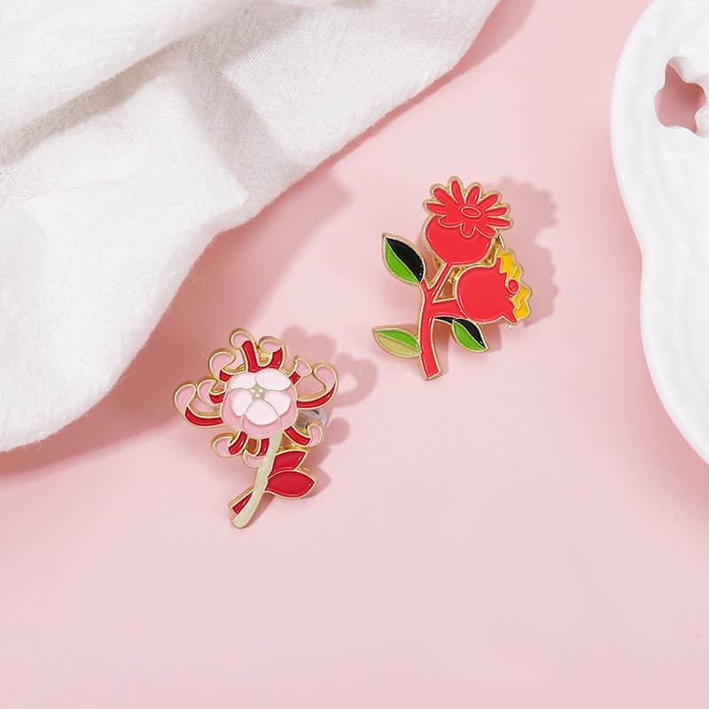 Huy Hiệu Cài Áo Kim Loại Tráng Men Hình Ngọn Lửa Frozen Liyue Cho Bạn Bè