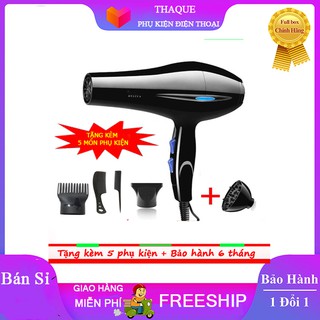 Máy Sấy Tóc công suất lớn 2200W hai chiều nóng lạnh [ tặng kèm 5 món phụ kiện ]
