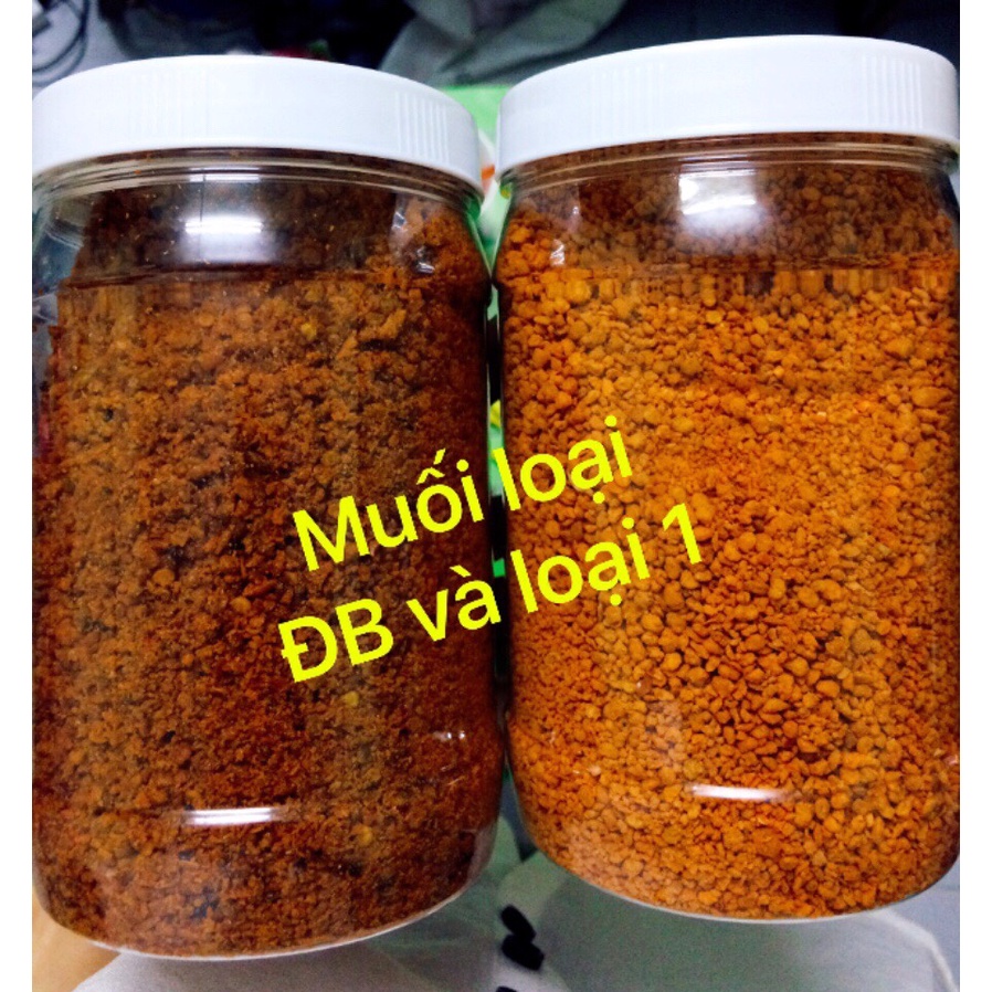 Muối Tôm Tây Ninh Siêu Ngon! Muối Tôm Nhà Làm Rang Thủ Công ĐỎ L1 Hũ 500G