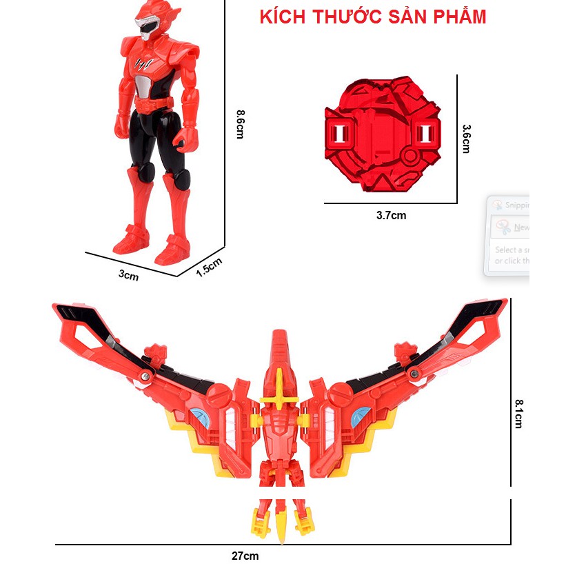 Đồ chơi Biệt đội siêu nhân nhí Miniforce Force Khủng long Preta hỏa thần & Siêu ...