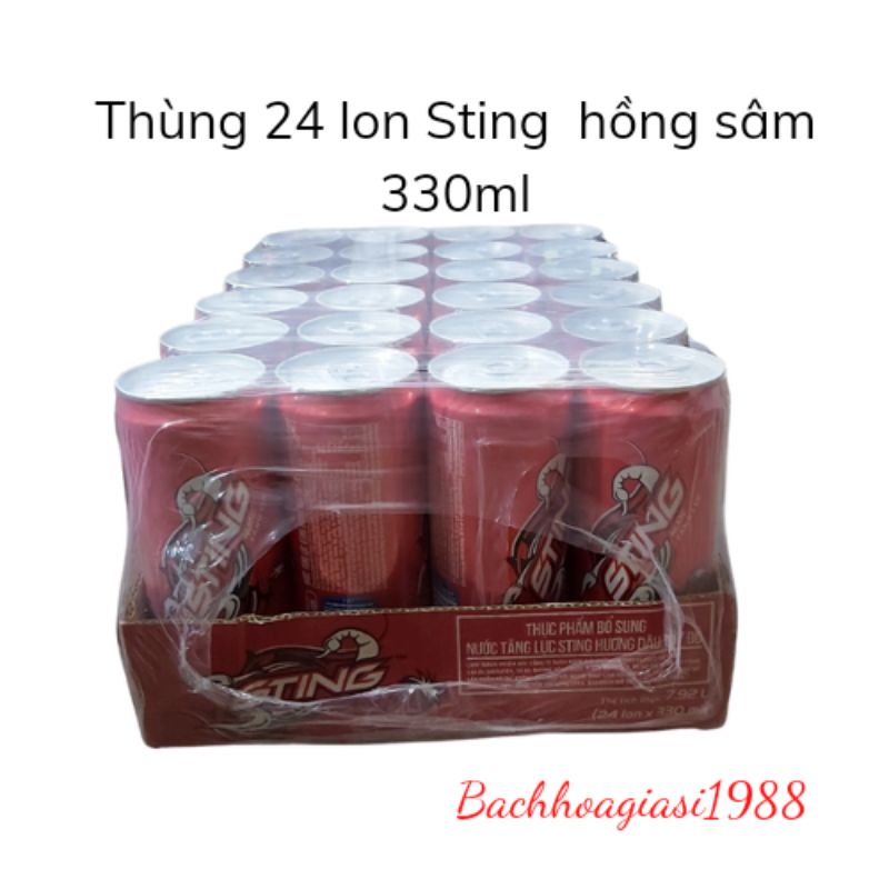 Now ship- Thùng 24 lon sting hương dâu 330ml