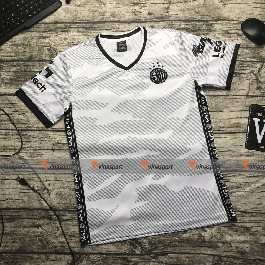 Áo thun game thi đấu Esports Solomid TSM 2020 White trắng