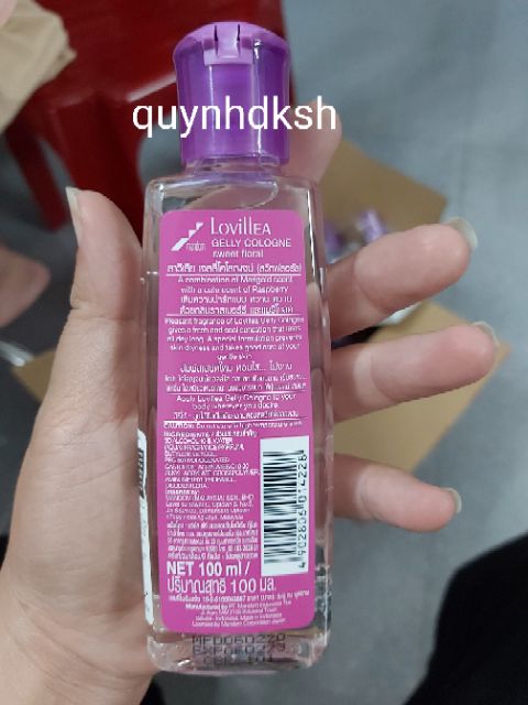 Nước hoa dạng gel lovillea hương hoa dịu ngọt sweet flora 100ml