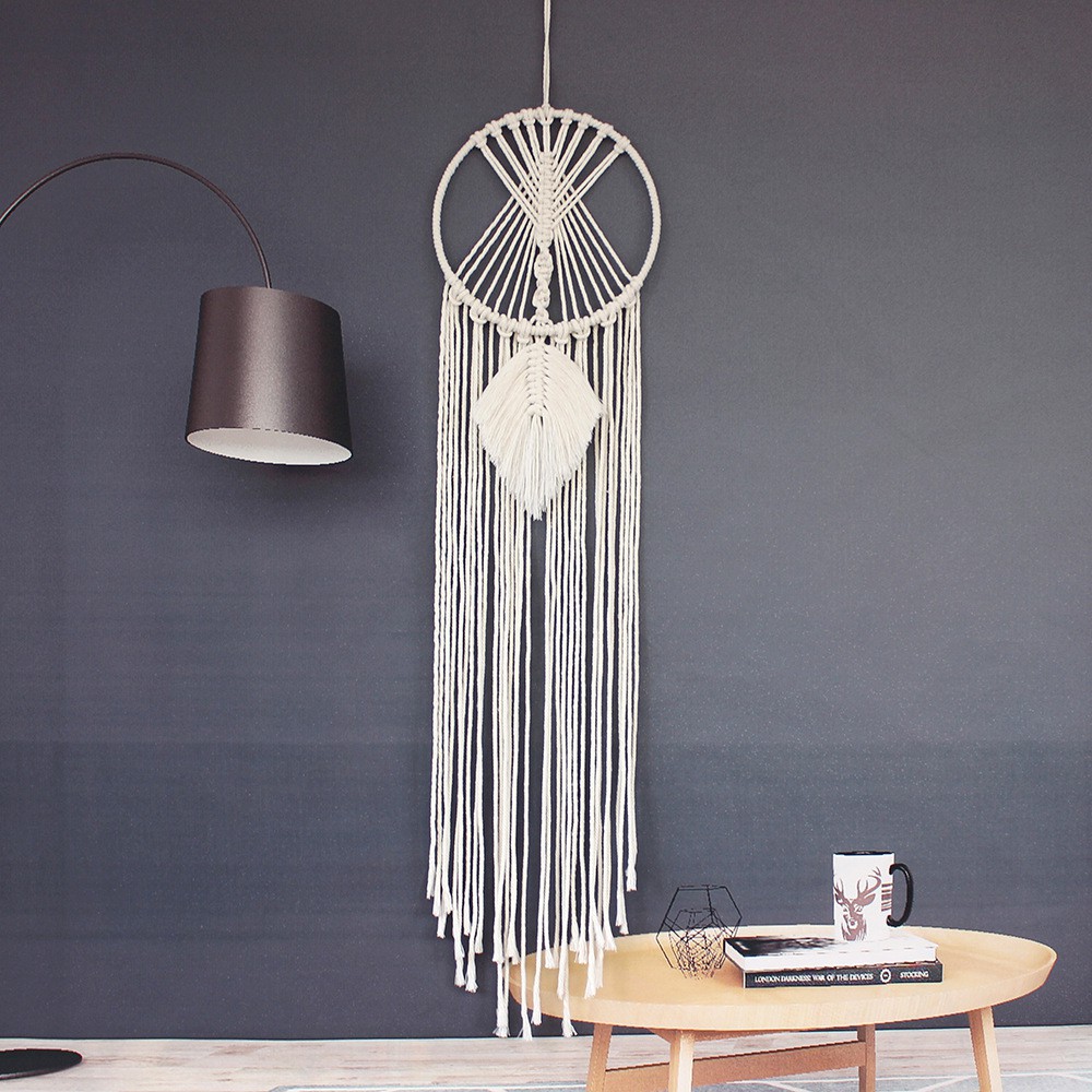 Dreamcatcher dệt tay thủ công nhiều tầng làm từ cotton trang trí nhà, shop, cafe phong cách Nordic Land