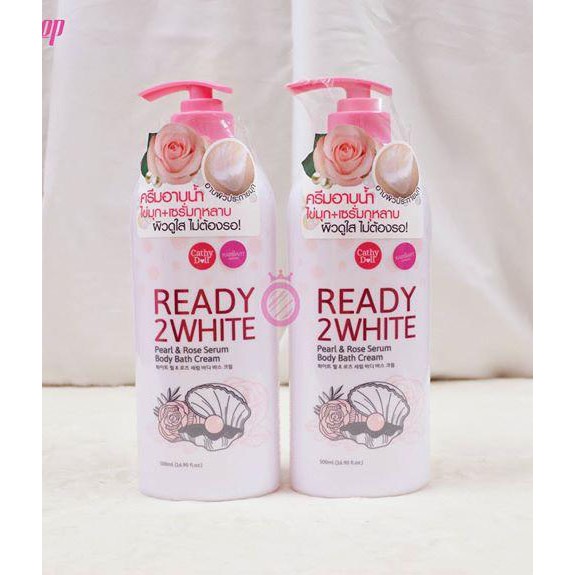 Sữa tắm Cathy Doll Ready 2 White Pearl & Rose Serum 500ml