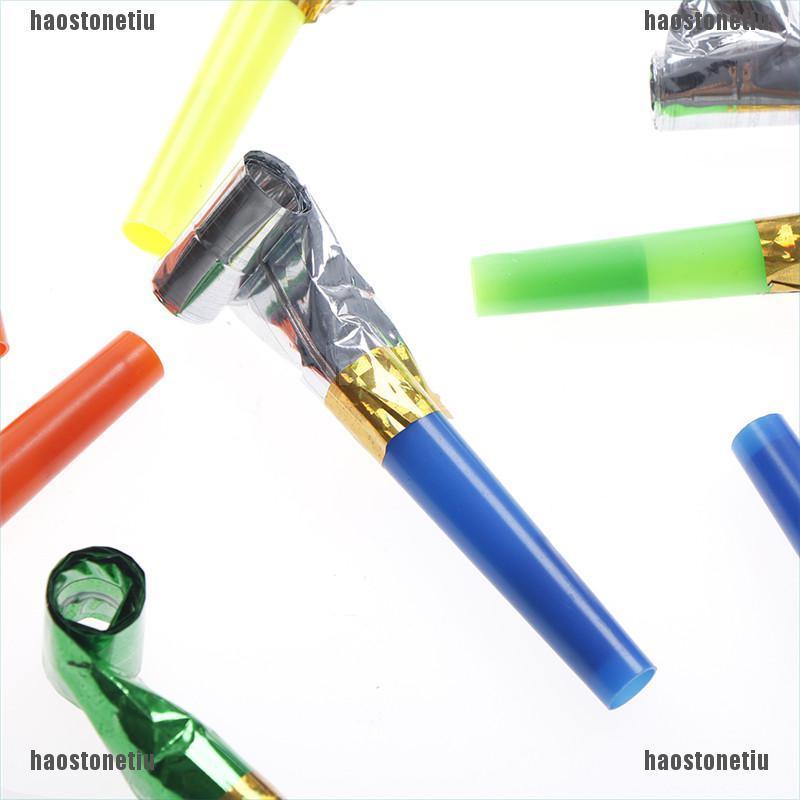 Set 10 Kèn Thổi Bằng Nhựa Dùng Để Trang Trí Tiệc Sinh Nhật Cho Bé
