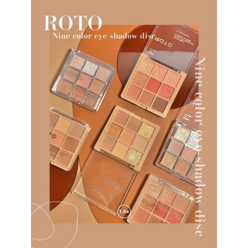 Bảng phấn mắt Roto Eyeshadow 9 màu