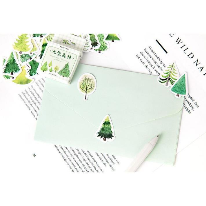 Bộ 45 Sticker Dán Hình Cây Trang Trí E63