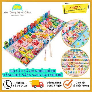 Bộ Đồ Chơi Câu Cá, Bảng Học Thông Minh, Ghép Số Học Đếm 63 Chi Tiết Cho Bé