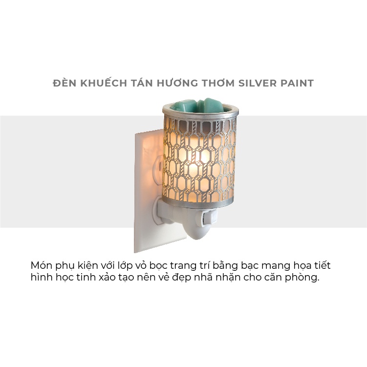 Đèn khuếch tán hương thơm Plug-in Yankee Candle - Silver Paint