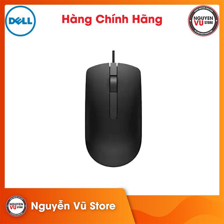 Chuột Có Dây Dell MS116 (Đen)-Hàng Chính Hãng