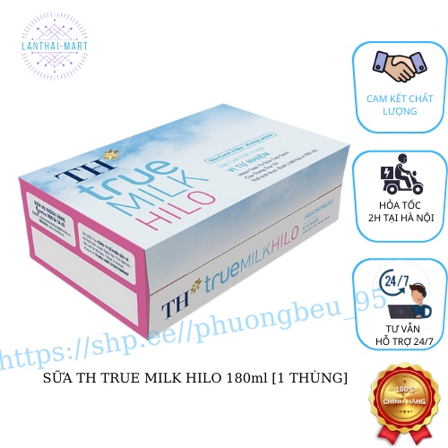 SỮA TH TRUE MILK HILO 180ml