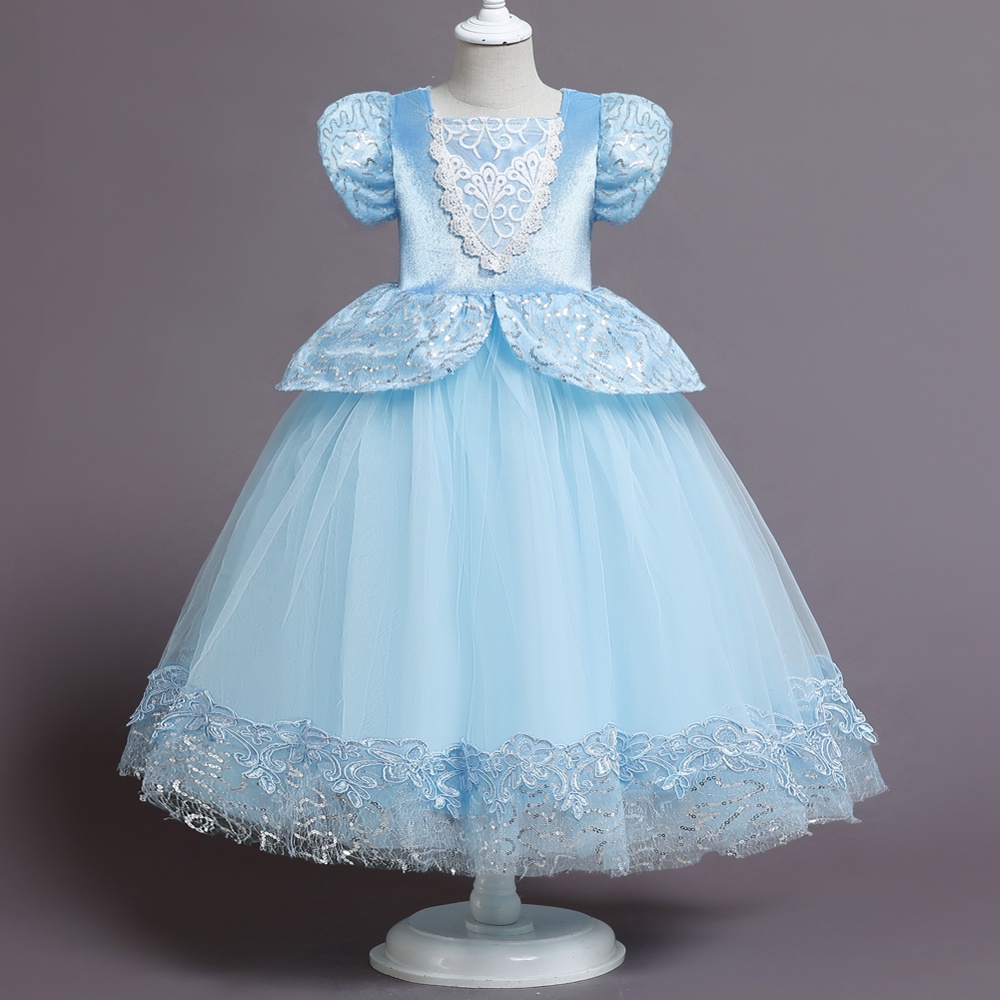 Trang phục công chúa Cinderella NNJXD dự tiệc tùng lễ hội hóa trang cho bé gái