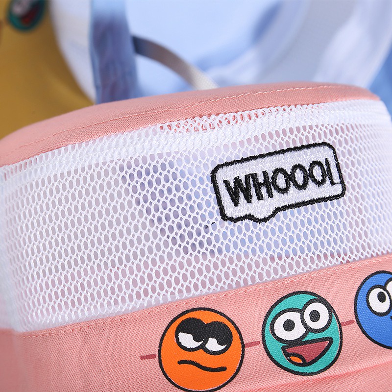 Mũ Lưỡi Trai Phối Lưới Thoáng Khí Thời Trang Mùa Hè Cho Bé Trai + Gái