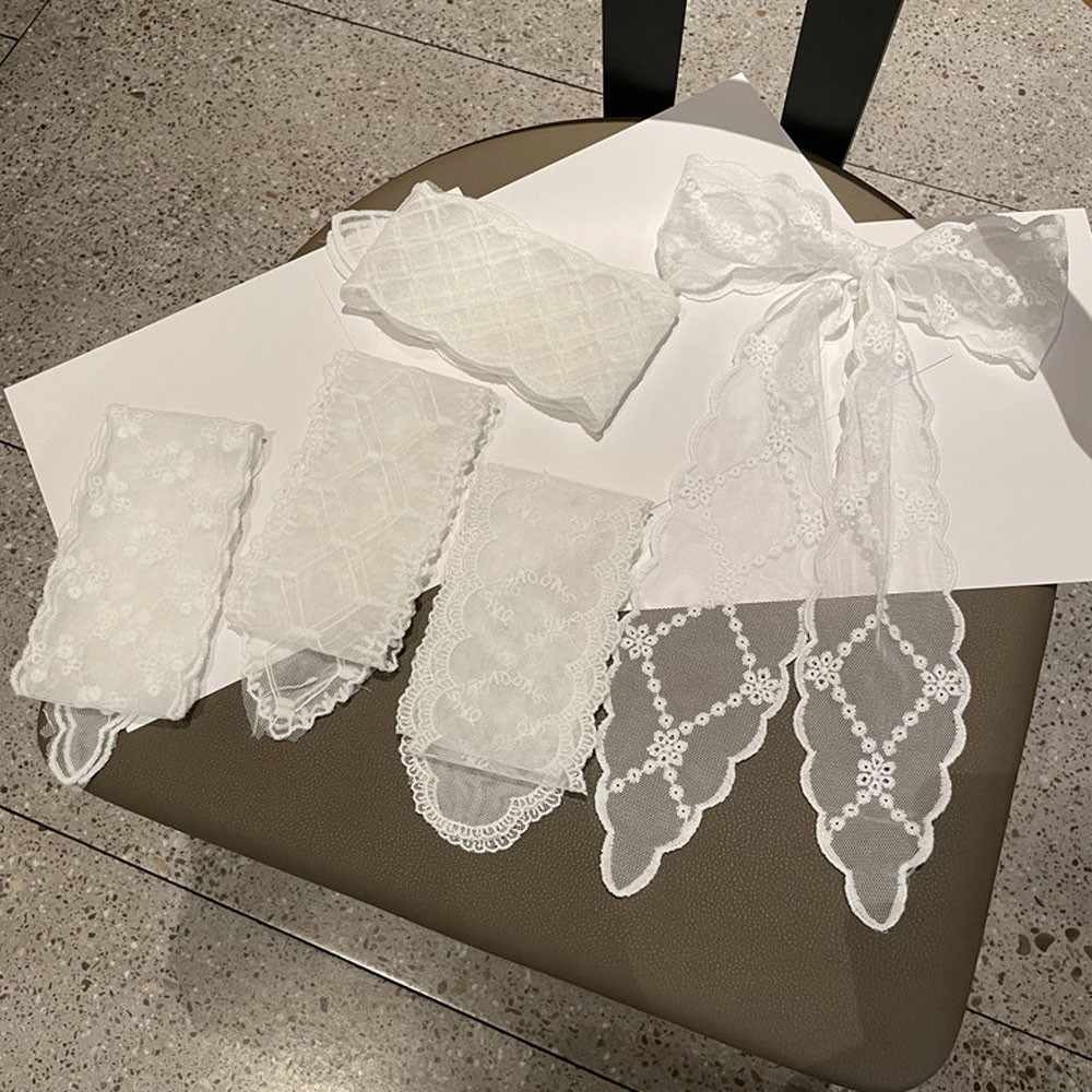 Dây Buộc Tóc Ren Hoa Thời Trang Hàn Quốc Cho Nữ