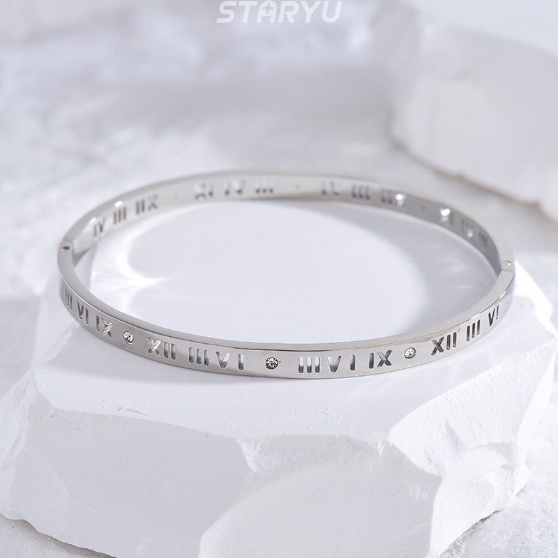 Vòng Tay Thép Titan Mạ Vàng 18K Nhiều Màu Sắc Lựa Chọn