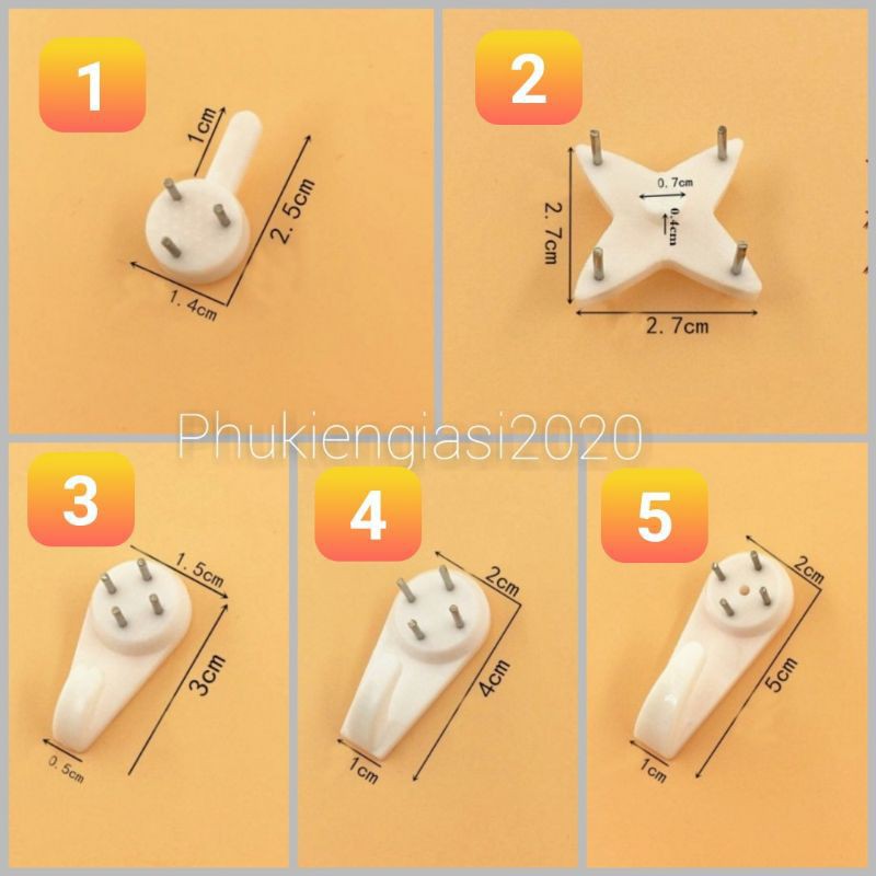 Móc đinh đóng tường treo tranh, vật dụng gia đình