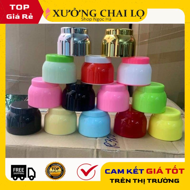 Hủ Đựng Kem ❤ GIÁ RẺ NHẤT ❤ Hũ bầu đựng kem body 120g chiết mỹ phẩm, phụ kiện du lịch