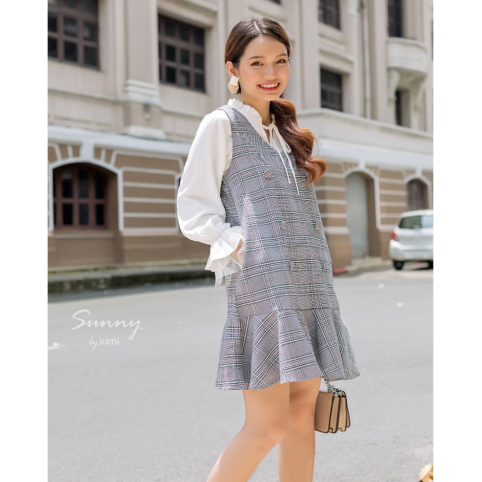 Đầm suông đuôi cá không tay không gồm áo trắng kims - ad190138 | BigBuy360 - bigbuy360.vn